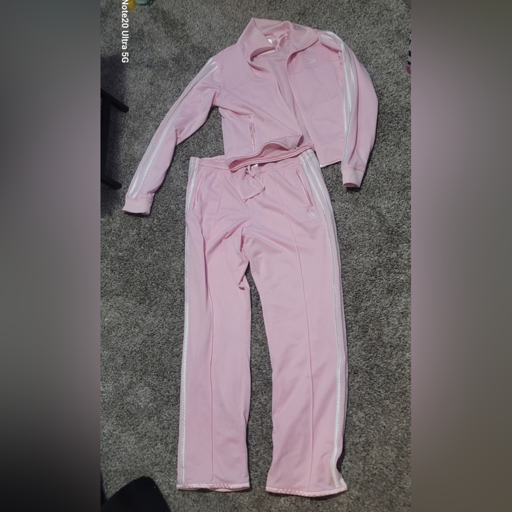 Pink Adidas Tracksuit